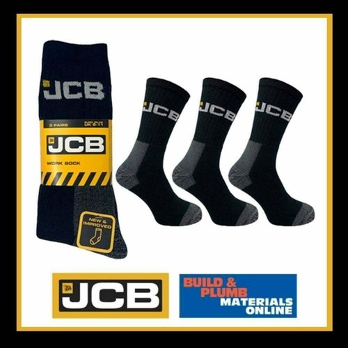 Jcb men black work socks - men's,