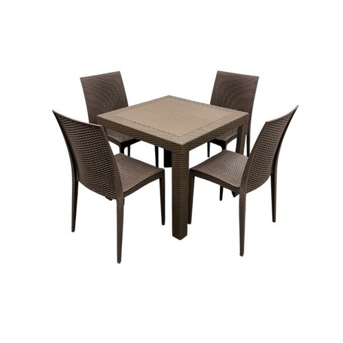 Brown rattan garden furniture - garden,