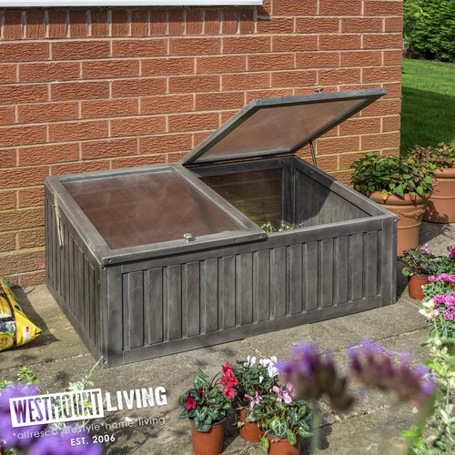 Wooden timber cold frame - timber,