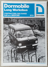 Bedford CF Dormobile Long Workobus Contractors Bus Brochure / Leaflet 1976 B701