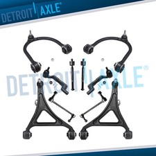 AWD Front Upper & Lower Control Arms Tie Rods Sway Bar Kit for Dodge Charger 300