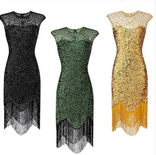 1920 flapper dress sequin - 1920's,