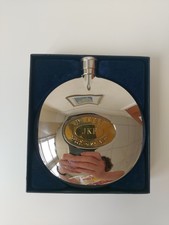 Grants of Dalvey Round Hip Flask Made in Scotland Boxed Stainless Steel