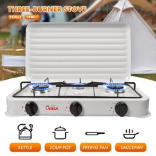 Portable Double 3 Burner Gas