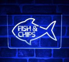Fish & Chips Neon LED Light Up
