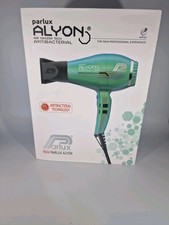 Parlux Professional Hair Dryer ALYON Jade Green Including Nozzles