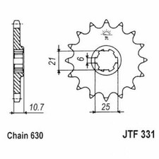 Front Sprocket 14 Tooth Pitch