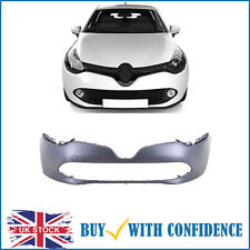 Renault Clio Front Bumper Primed Without PDC Or Washer Holes 2013-2016 UK Stock