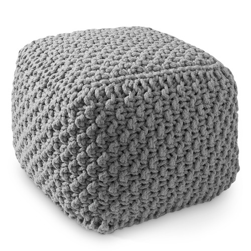 Open box square cotton - cotton, pouf