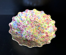 James Kent Ltd Chintz Trinket or Candy Nut Dish "Apple Blossom" Pattern