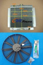 3ROW Aluminium Radiator+FAN For 1968-1980 Ford Escort MK1 MK2 RS2000 MANUAL