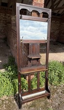 Antique Edwardian Mirrored Oak
