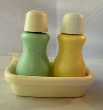LITTLE TIKES VINTAGE BEAUTY SALON PARLOR  SHAMPOO CONDITIONER BOTTLES TRAY READ