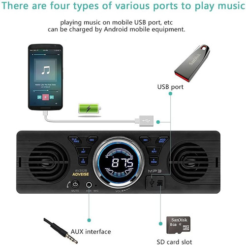 Av252 12v car radio - 12v,