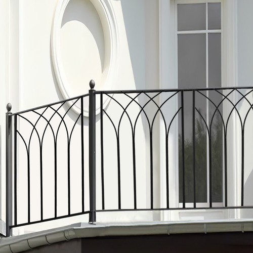 Wrought iron patio decking - iron,