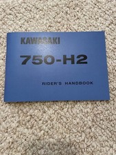 1972 Kawasaki 750 H2 Rider's Handbook Owner's Manual Riders Owners Service Shop