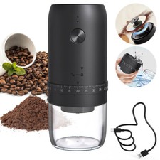 Electric Burr Coffee Grinder Cordless Portable Coffee Bean Grinder, Rechargeable