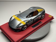 BBR 1/18 P18164A Ferrari Monza SP1 Paris Auto Show 2018 Silver (autoart mr elite