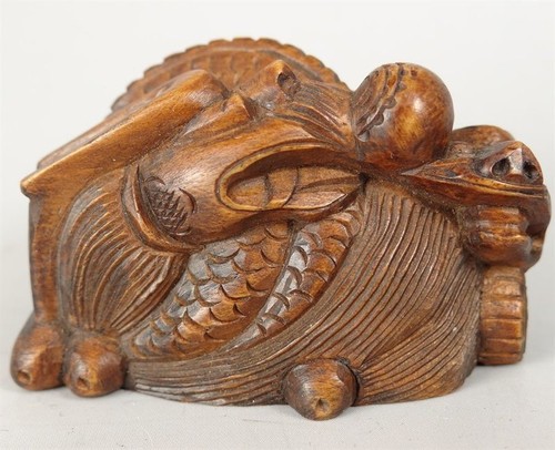 Yn43 netsuke dragon zodiac - netsuke,