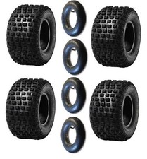 Set Of 4 145x70x6 Suzuki LT50 Knobbly Tyres & Tubes 145/70-6