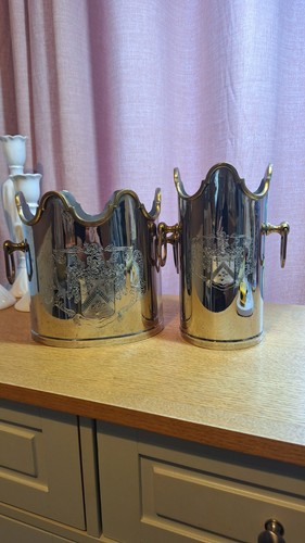 Rare vintage brass - vintage, pair
