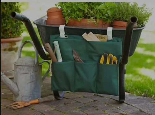 Wheel barrow garden tool - tool, bag