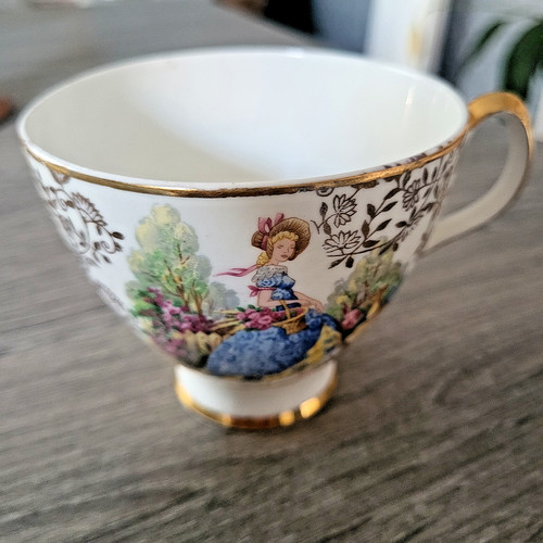 Bone china blue - bone,