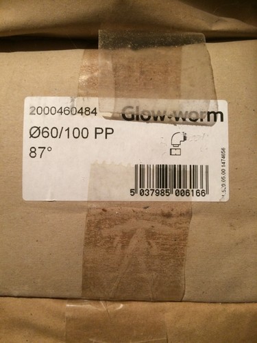 Glow worm degree flue - flue, elbow