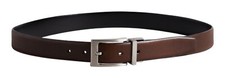 Ted Baker KARMER Reversible Leather Belt W95 Belt Xchocolate Dark Brown New