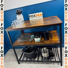 Large Industrial Kitchen Island Vintage Storage Table Worktop Breakfast Station