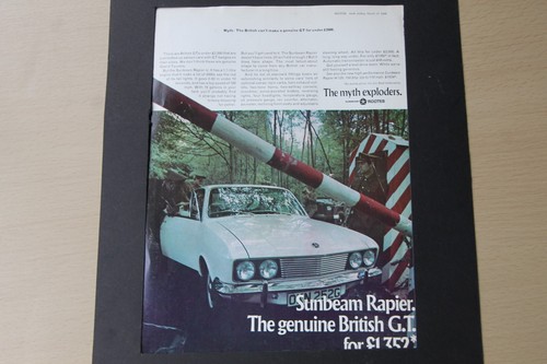 Original 1969 magazine - , advert