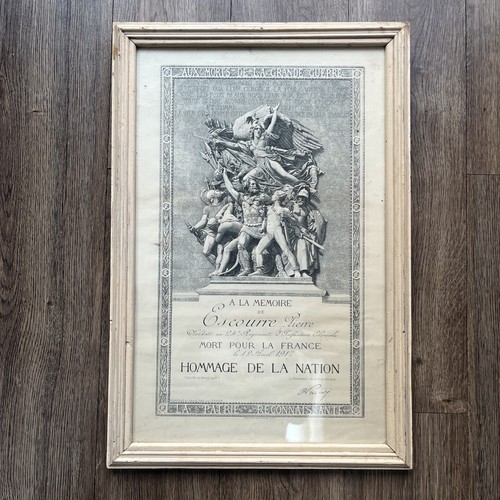 Ww1 french commemorative - commemorative, death