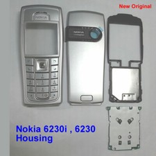 100% Genuine New Original Nokia 6230i Full Housing - Silver