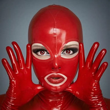 Women Red Latex Gummi Rubber