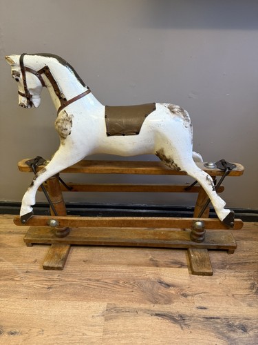 Antique wooden rocking horse - antique,