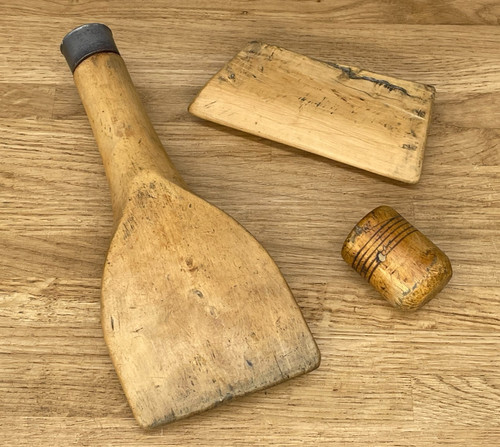 Job lot vintage wooden lead - job,