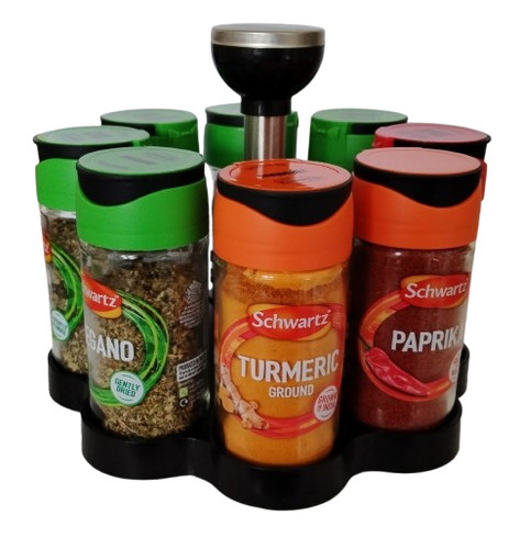 Rotating spice rack - spice, space