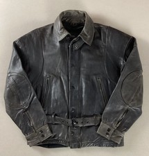 Hein Gericke Leather Biker Jacket Motorcycle Jacket Size XS