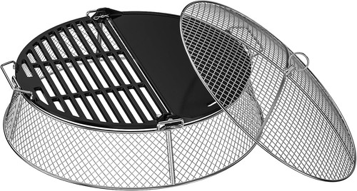 Stainless steel fire pit - fire,