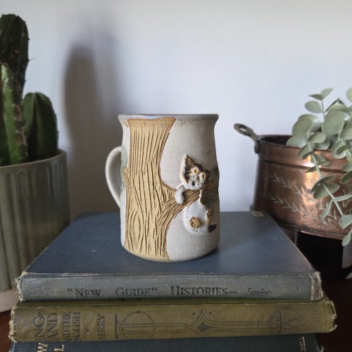 Vintage studio pottery cat - vintage,