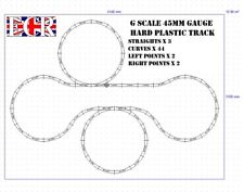 GARDEN G SCALE 45mm GAUGE RAIL PLASTIC RAILWAY TRACK LAYOUT BATTERY STEAM TRAIN