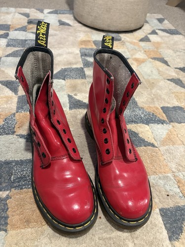 Doctor martens red patent - doctor,