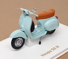 Norev 1/18 Scale 182081 - Vespa 50 N Scooter Motorbike - Aquamarine Blue