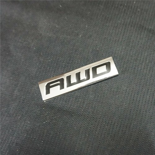 Black awd chrome metal - awd,