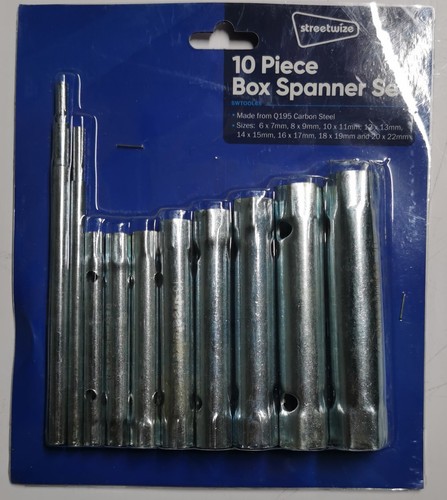 Piece set box - of, spanners