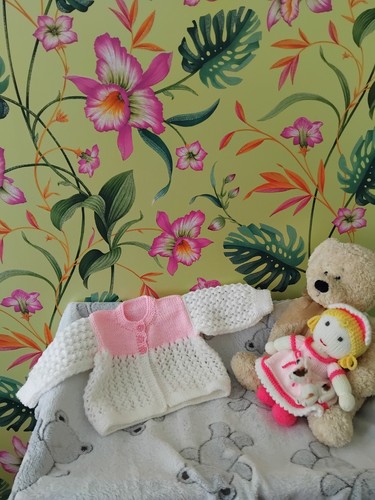Hand knitted baby - , girls