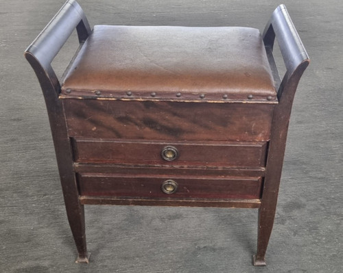 Antique piano stool - antique, sheet