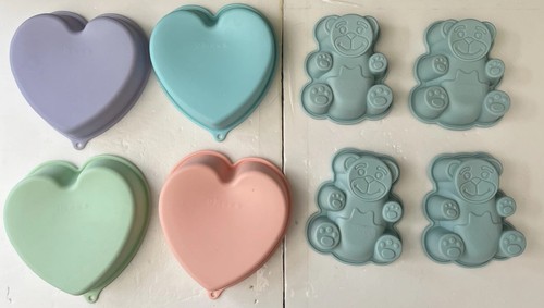 Teddy bear hearts silicone - bear, &