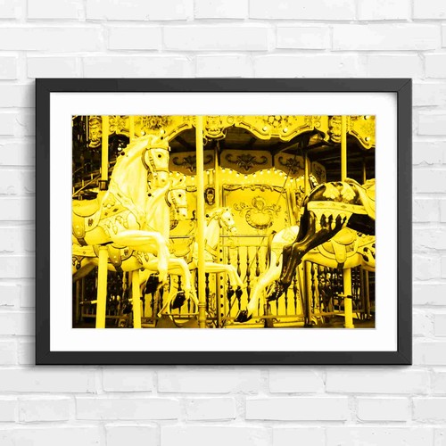 Vintage carousel horse night - vintage,
