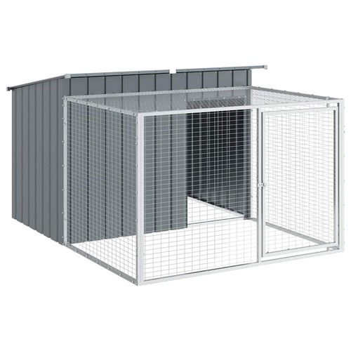 Dog house with run - run, kennel